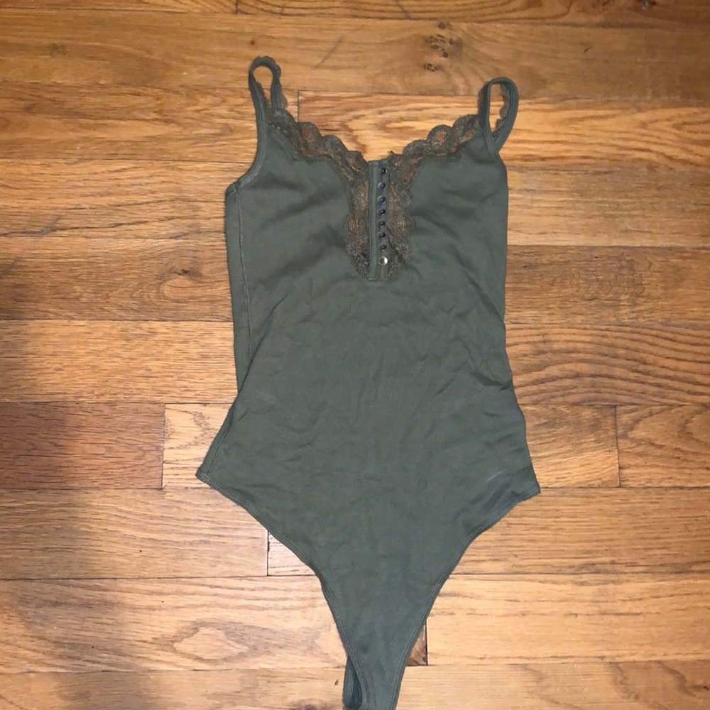 Abercrombie & Fitch Green Bodysuit